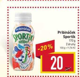 Billa Pribináček sportík 170 g nabídka