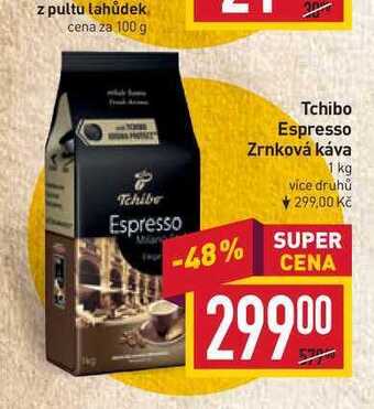 Billa Tchibo espresso zrnková káva 1 kg nabídka