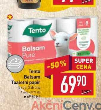 Billa Tento balsam toaletní papír 8 rolí nabídka