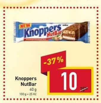 Billa Knoppers nutbar 40 g nabídka