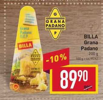 Billa Billa grana padano 200 g nabídka