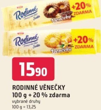 Trefa RODINNÉ VĚNEČKY 100 g + 20% zdarma nabídka