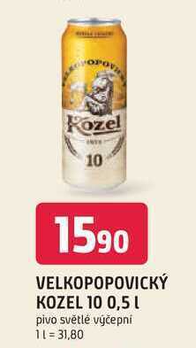 Trefa Velkopopovický kozel 10 0,5l nabídka
