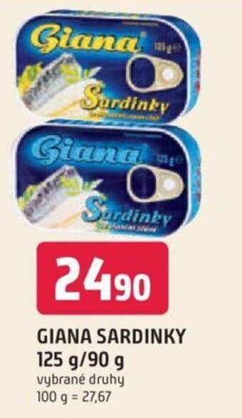 Trefa GIANA SARDINKY 125 g/90 g nabídka