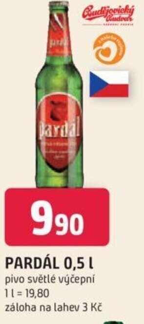 Trefa PARDÁL 0,5 L nabídka
