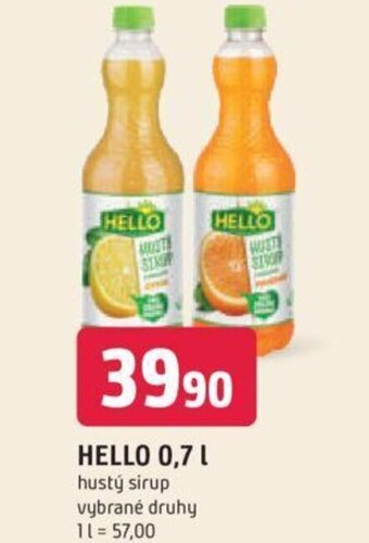 Trefa HELLO 0,7 L nabídka