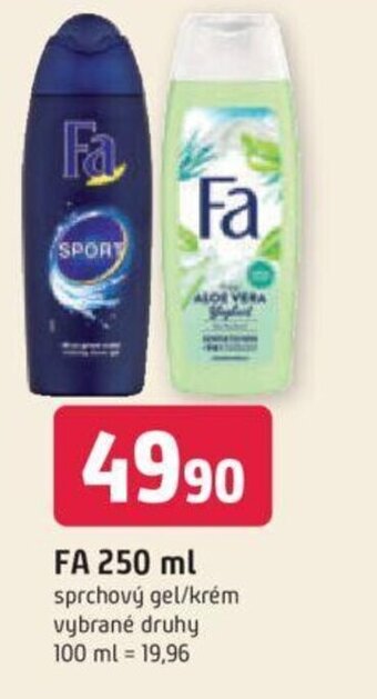 Trefa FA 250 ml nabídka