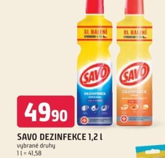Trefa SAVO DEZINFEKCE 1,2 L nabídka