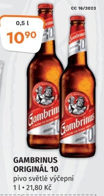 Trefa GAMBRINUS ORIGINÁL 10 nabídka