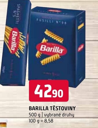 Terno BARILLA TĚSTOVINY nabídka