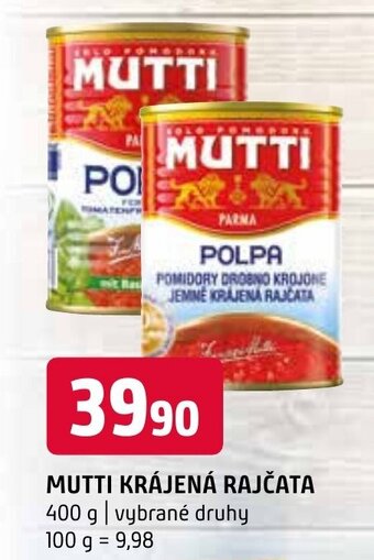 Terno MUTTI KRÁJENÁ RAJČATA nabídka
