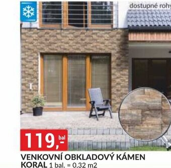 Baumax VENKOVNÍ OBKLADOVÝ KÁMEN KORAL nabídka