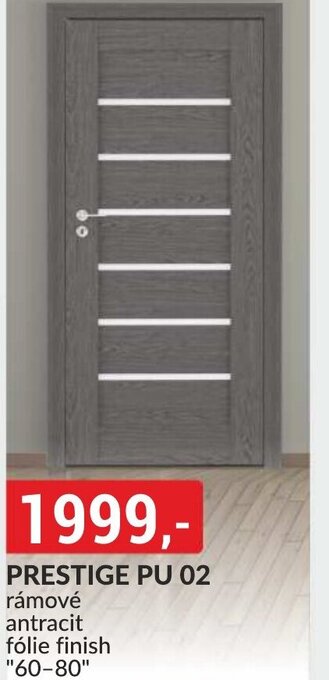 Baumax PRESTIGE PU 02 rámové antracit fólie finish "60-80" nabídka