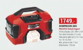 Baumax KOMPRESOR AKU PRESSITO Einhell Expert nabídka