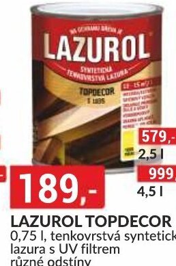 Baumax LAZUROL TOPDECOR nabídka