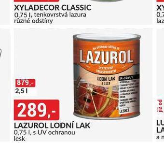 Baumax Lazurol lodní lak nabídka