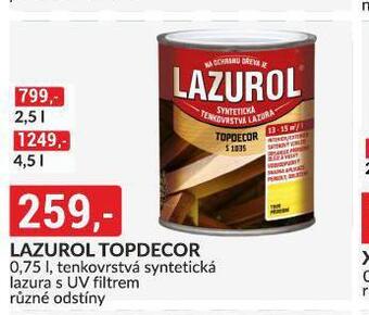 Baumax Lazurol topdecor nabídka