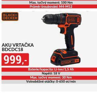 Baumax Aku vrtačka black & decker nabídka