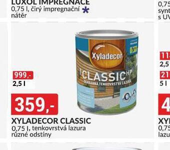 Baumax Xyladecor classic nabídka