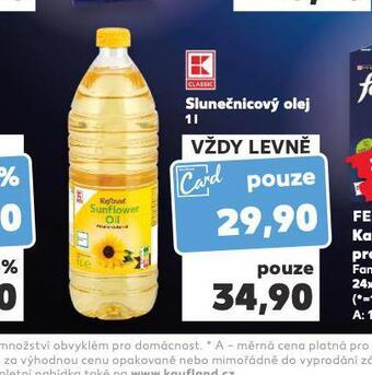 Kaufland Slunečnicový olej nabídka