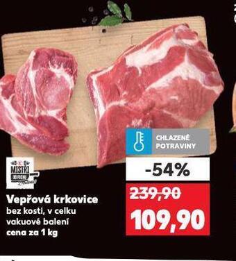 Kaufland Vepřová krkovice bez kosti nabídka