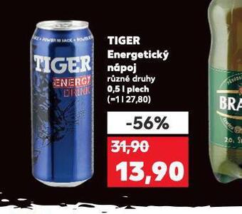 Kaufland Tiger energetický nápoj nabídka