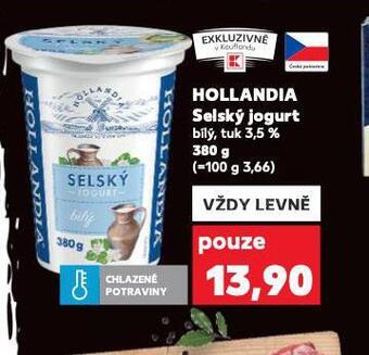 Kaufland Hollandia selský jogurt nabídka