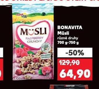 Kaufland Bonavita müsli nabídka