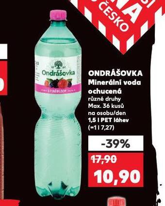 Kaufland Ondrášovka ochucená nabídka