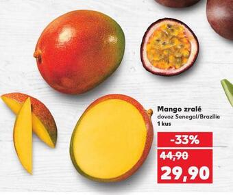 Kaufland Mango zralé nabídka
