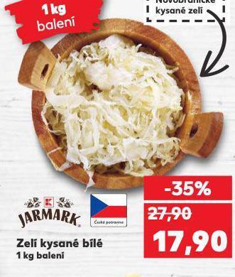 Kaufland Zelí kysané bílé nabídka