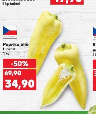 Kaufland Paprika bílá nabídka
