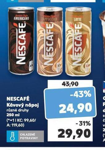 Kaufland Nescafé kávový nápoj nabídka