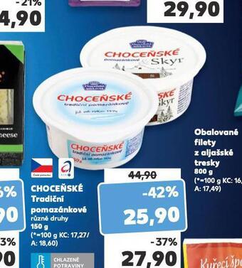 Kaufland Choceňské tradiční pomazánkové nabídka