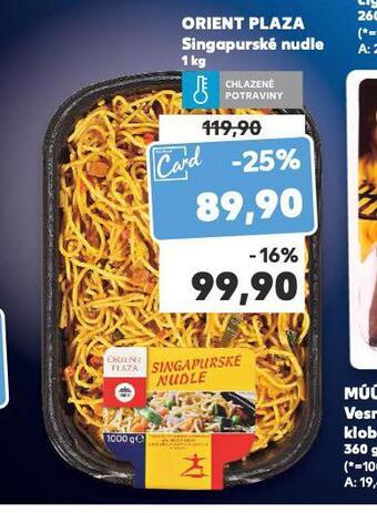 Kaufland Orient plaza singapurské nudle nabídka