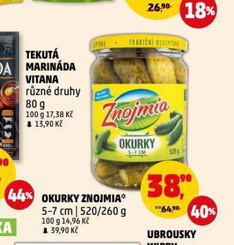 Penny Market Okurky znojmia nabídka