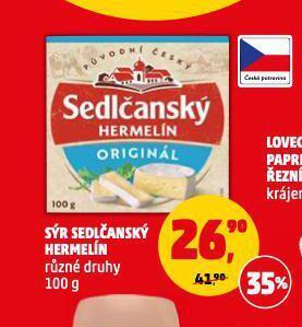 Penny Market Sedlčanský hermelín sýr nabídka
