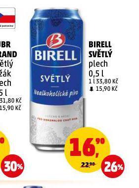 Penny Market Birell nealkoholické pivo nabídka