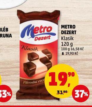 Penny Market Metro dezert nabídka