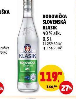 Penny Market Borovička slovenská nabídka