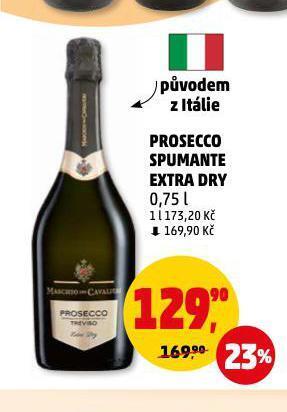 Penny Market Prosecco spumante extra dry nabídka