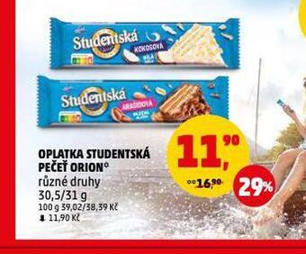 Penny Market Studentská pečeť oplatka nabídka