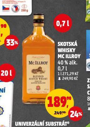 Penny Market Skotská whisky mc illroy nabídka