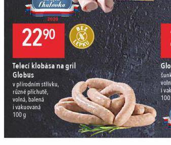 Globus Telecí klobása na gril nabídka