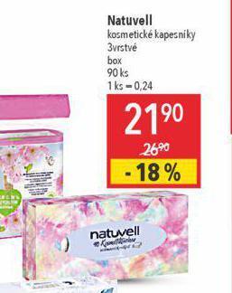 Globus Natuvell kosmetické kapesníky nabídka