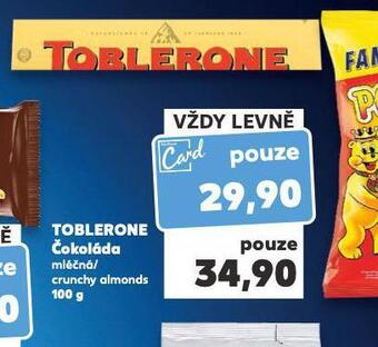 Kaufland Toblerone čokoláda nabídka