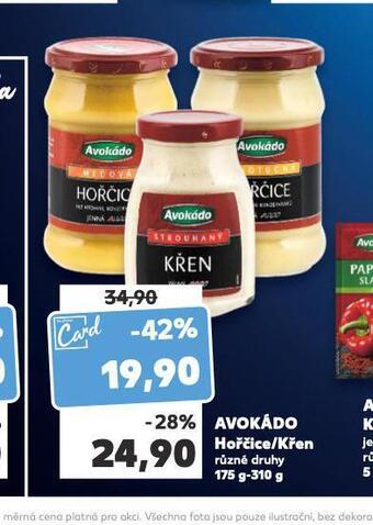 Kaufland Avokádo hořčice / křen nabídka