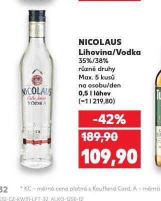 Kaufland Nicolaus nabídka