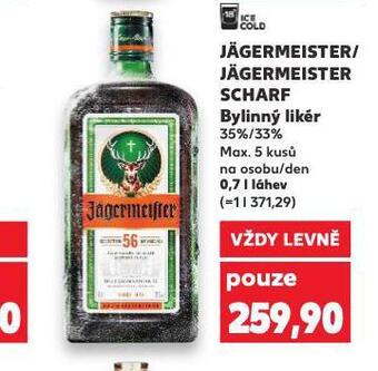 Kaufland Jägermeister nabídka