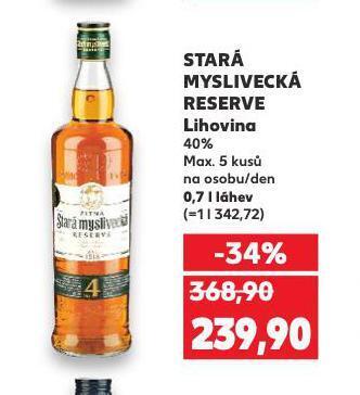 Kaufland Stará myslivecká reserve nabídka